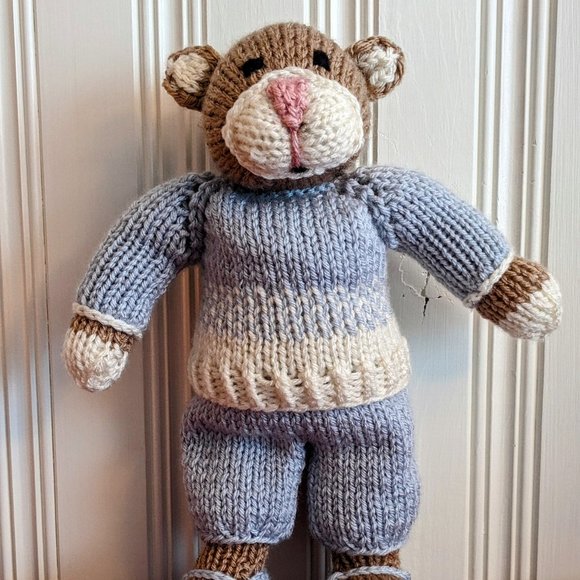 Meet Phil cougar- Puma handmade tricot stuffed animal 14 inches - Picture 3 of 4